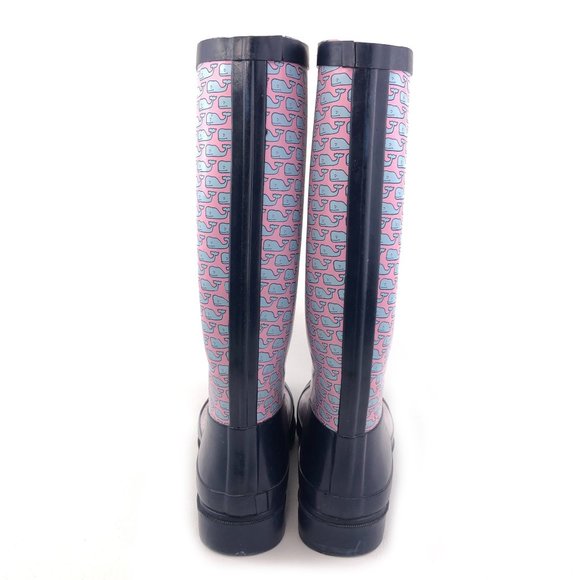 Vineyard Vines Whalies Rubber Rain Boots 7 - Picture 6 of 14